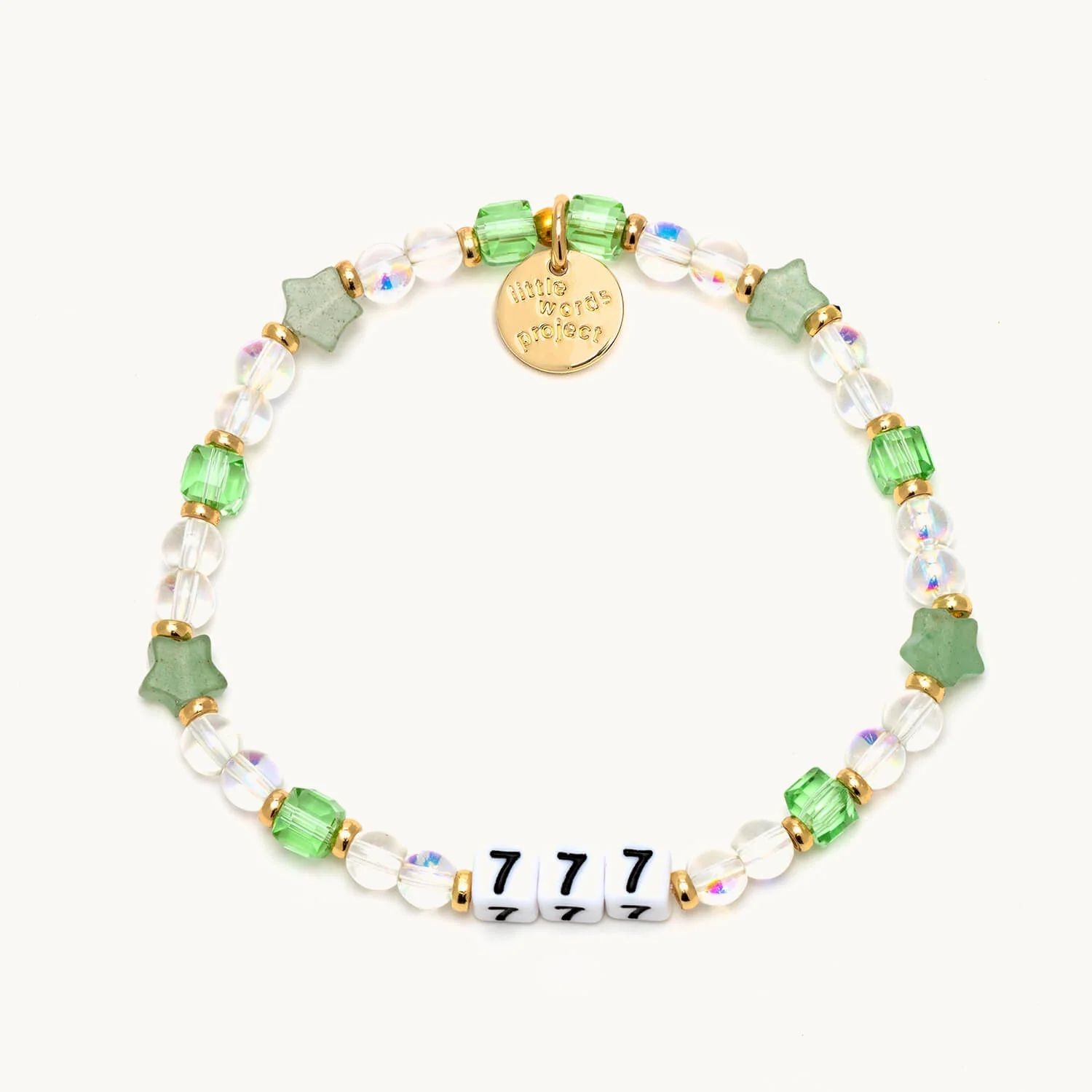 Angel Number - 777 Bracelet - ivory & birch