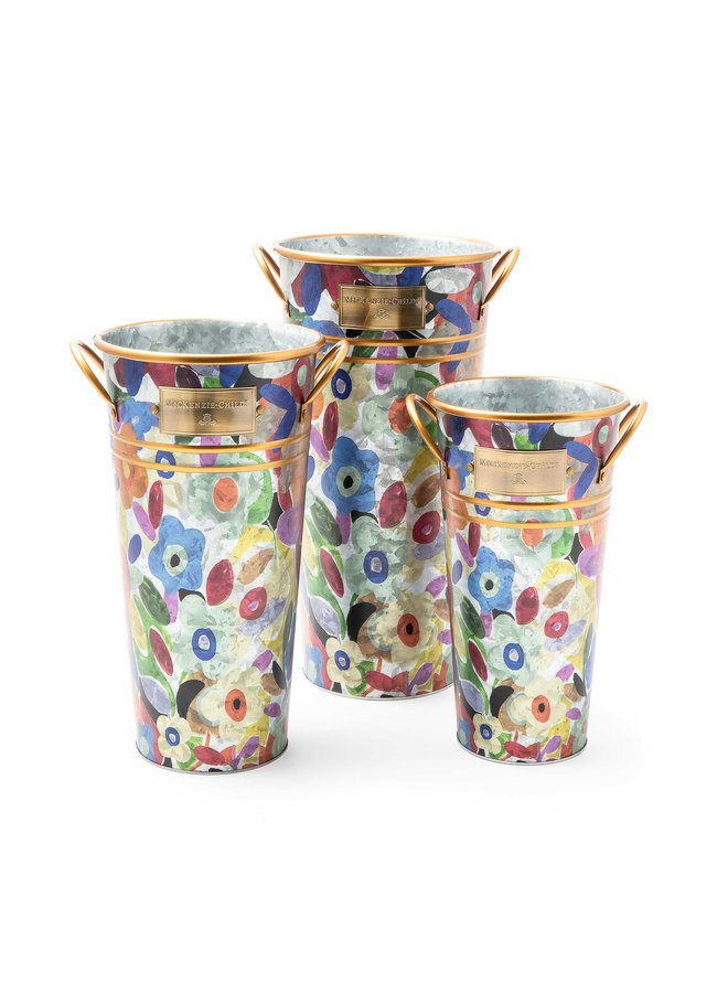 Avant Garden Flower Buckets - Set of 3