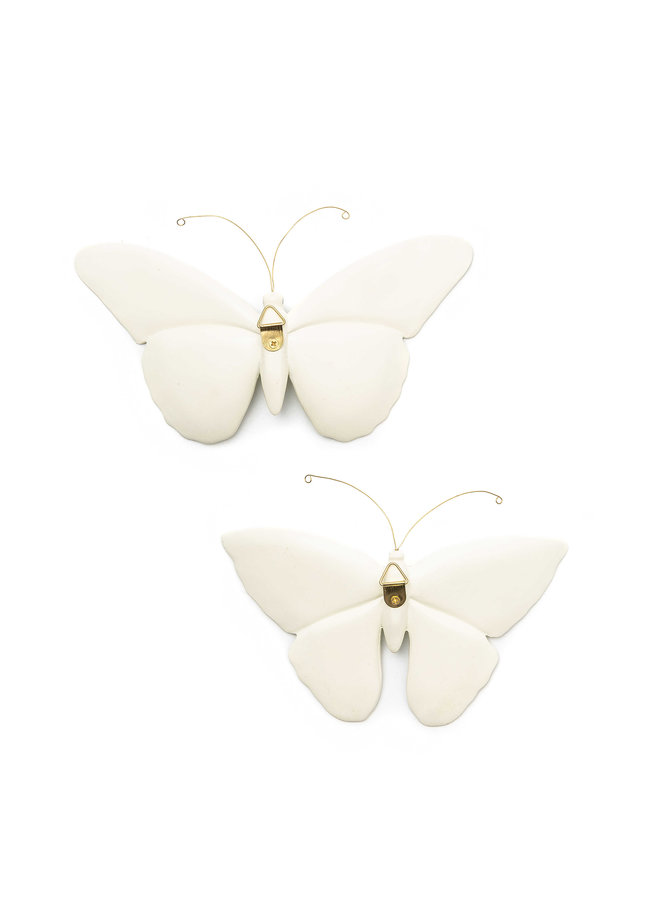 Sterling Check Butterfly Duo Wall Decor