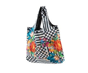 Striped Canvas Flower Bag