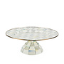 Sterling Check Pedestal Platter - Large