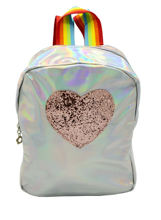 Heart Backpack- Silver