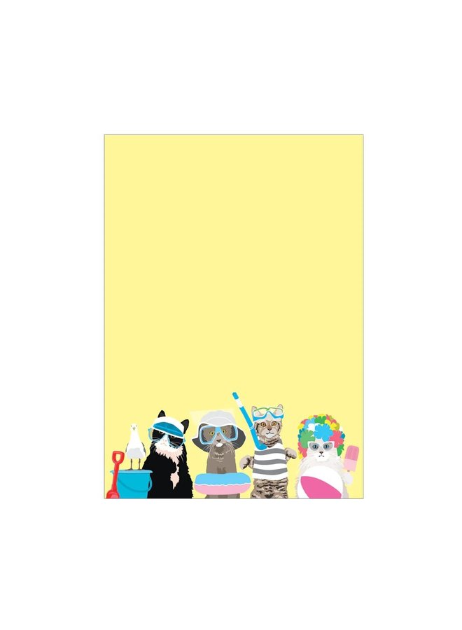 Summer Cats 4.75x6.5" Notepad