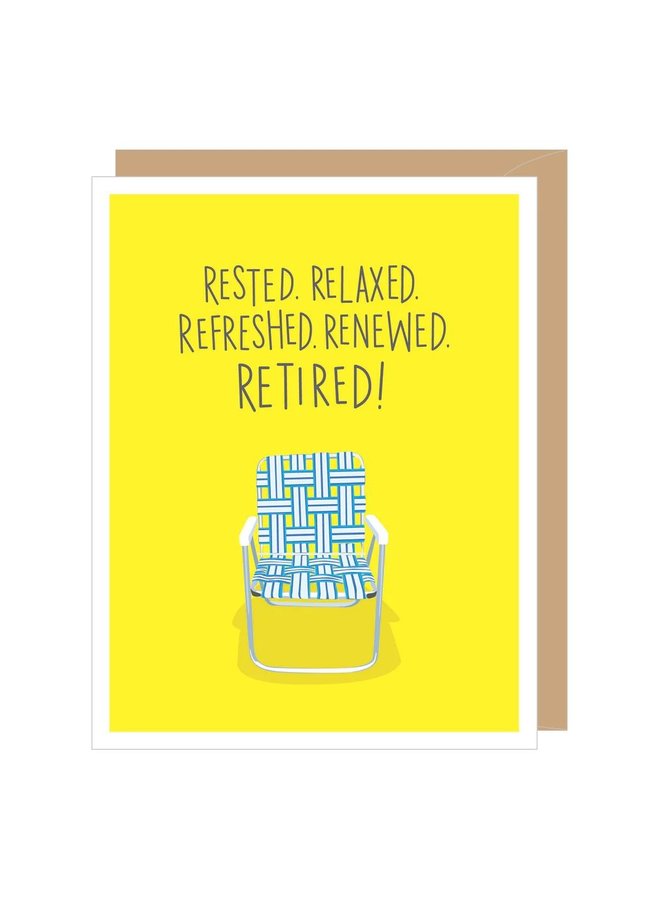 Lawn Chair Retirement Card