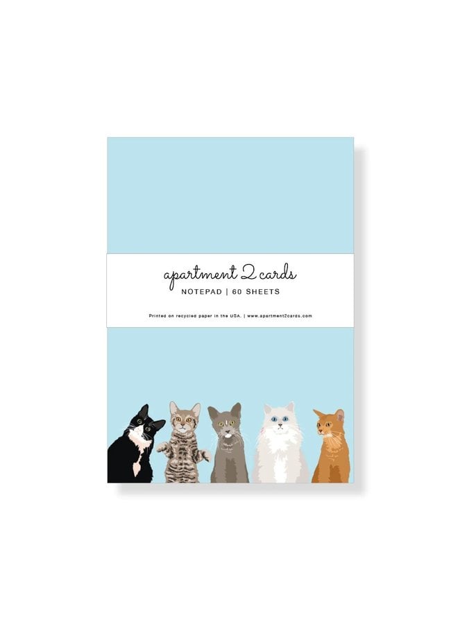 Cats 4.75x6.5" Notepad