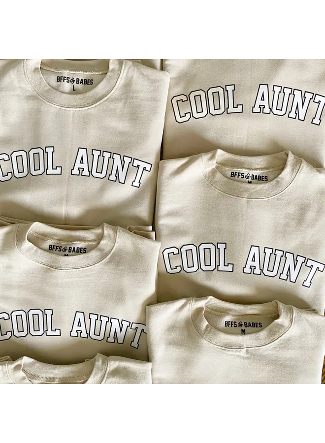 Cool Aunt Beige Sweatshirt