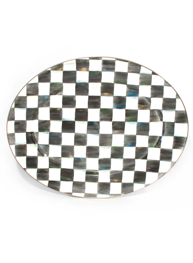 Courtly Check Large Oval Platter