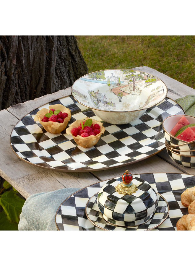 Courtly Check Large Oval Platter