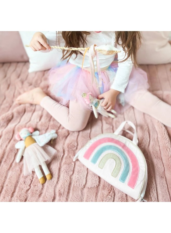Rainbow Play Purse + Doll Set
