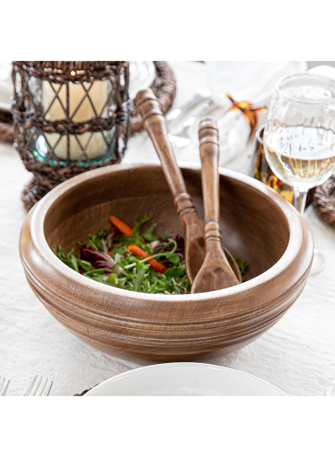 Bilbao Wood 12" Serving Bowl