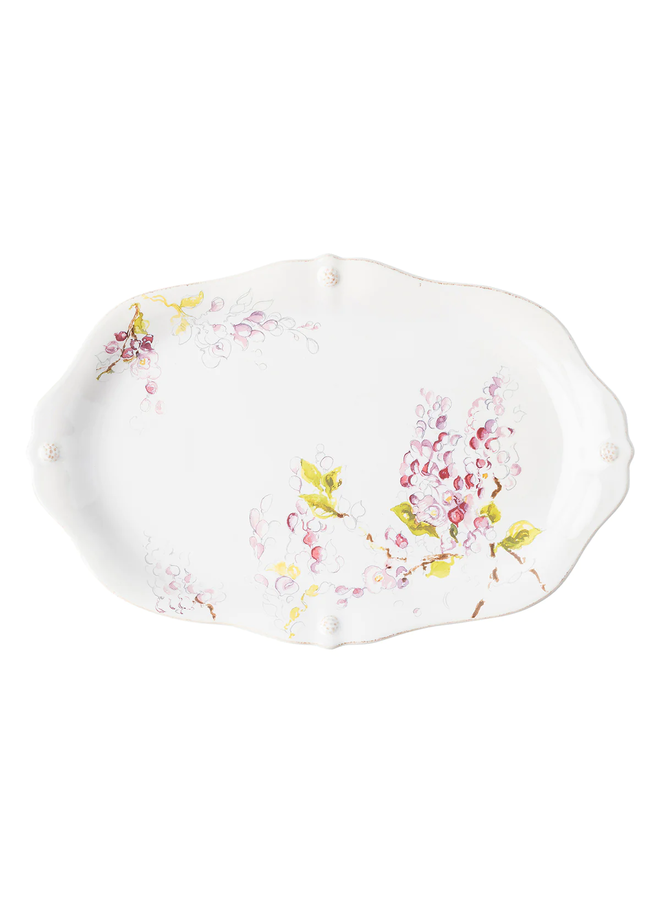 Berry & Thread Floral Sketch Platter - Wisteria