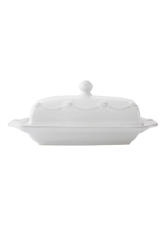 Berry & Thread Butter Dish - Whitewash