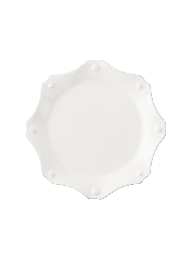 Berry & Thread  Scalloped Dessert/Salad Plate - Whitewash