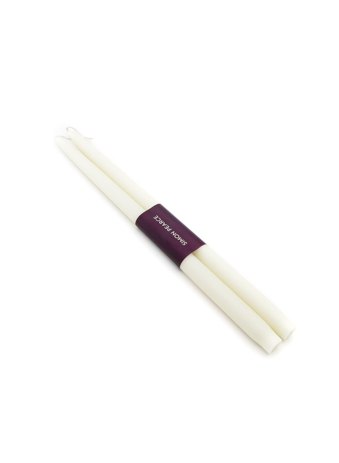 Ivory Taper Candle Set - 9in
