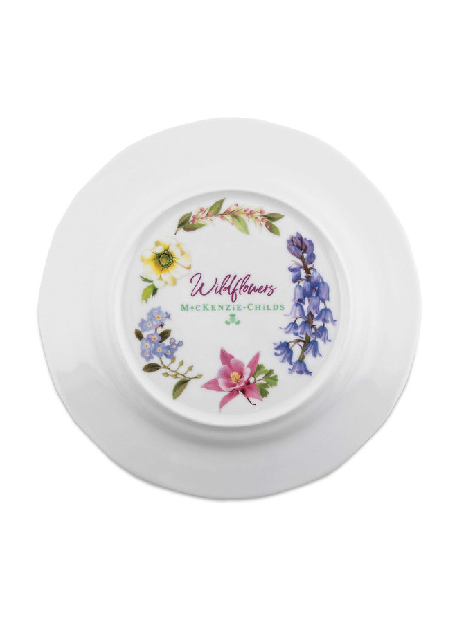 Wildflowers Dinner Plate - Blue