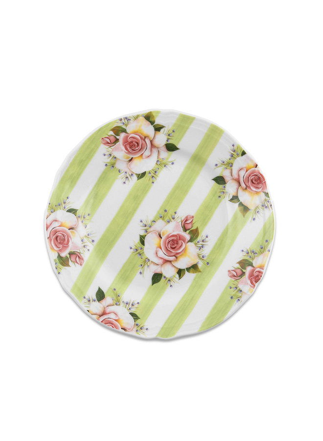 Wildflowers Dessert Plate - Green