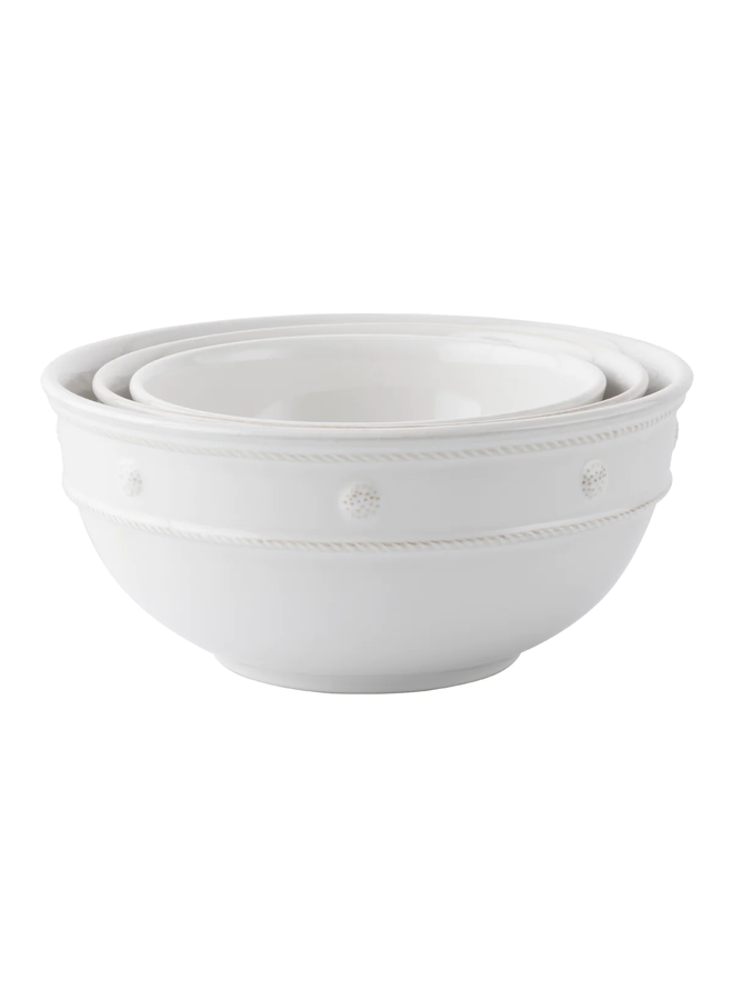 Berry & Thread  Nesting Serving Bowl Set/3pc - Whitewash