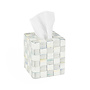 Sterling Check Boutique Tissue Box Cover