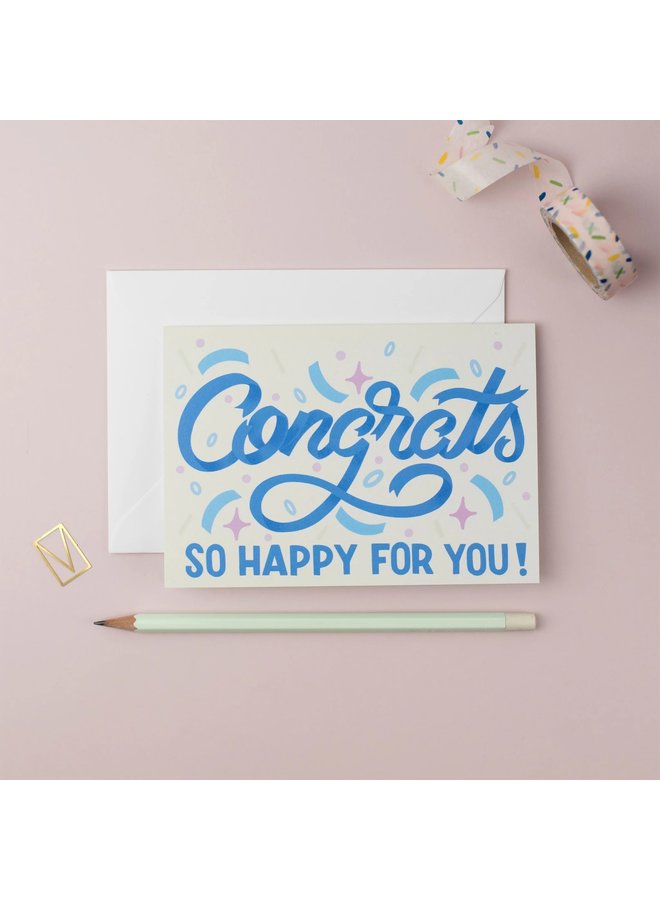 Congrats, So Happy For You Card