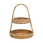 Provence Rattan Two Tiered Server - Whitewash
