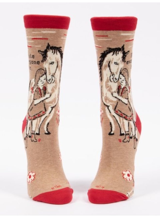 Women's Socks I Hate Everyone