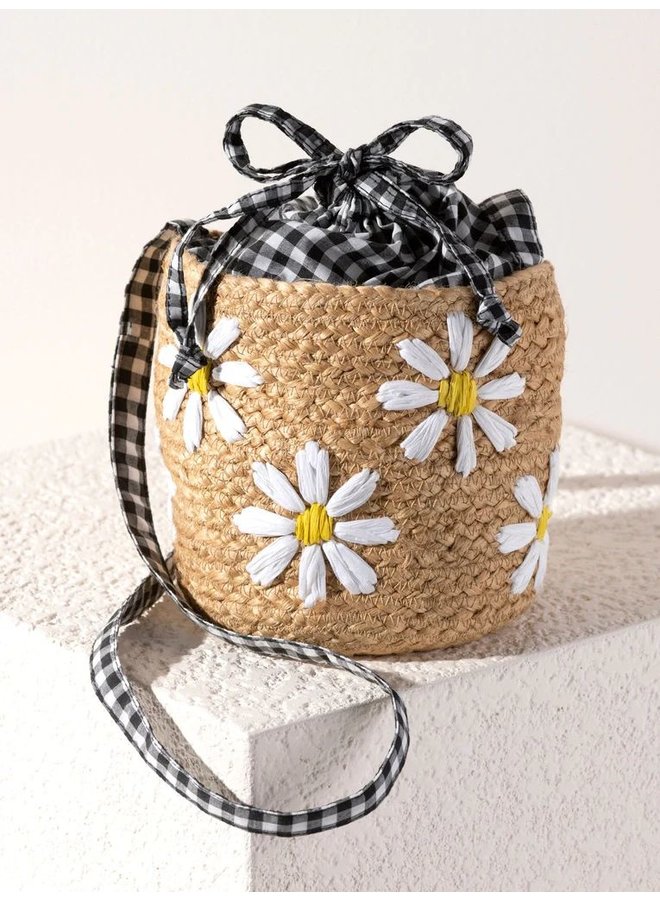 Daisy Mini Bucket Bag Natural