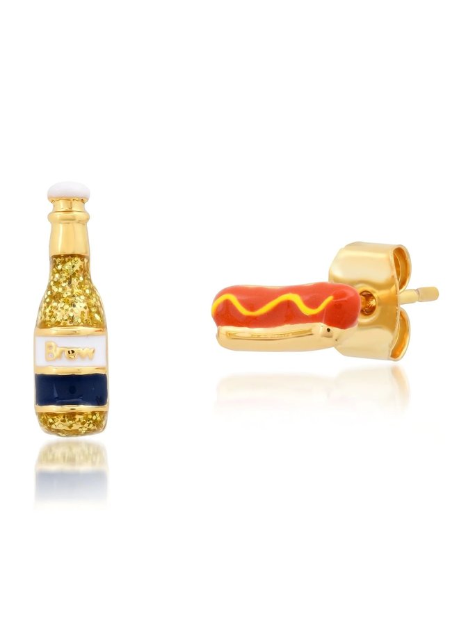 Hot Dog And Beer Studs