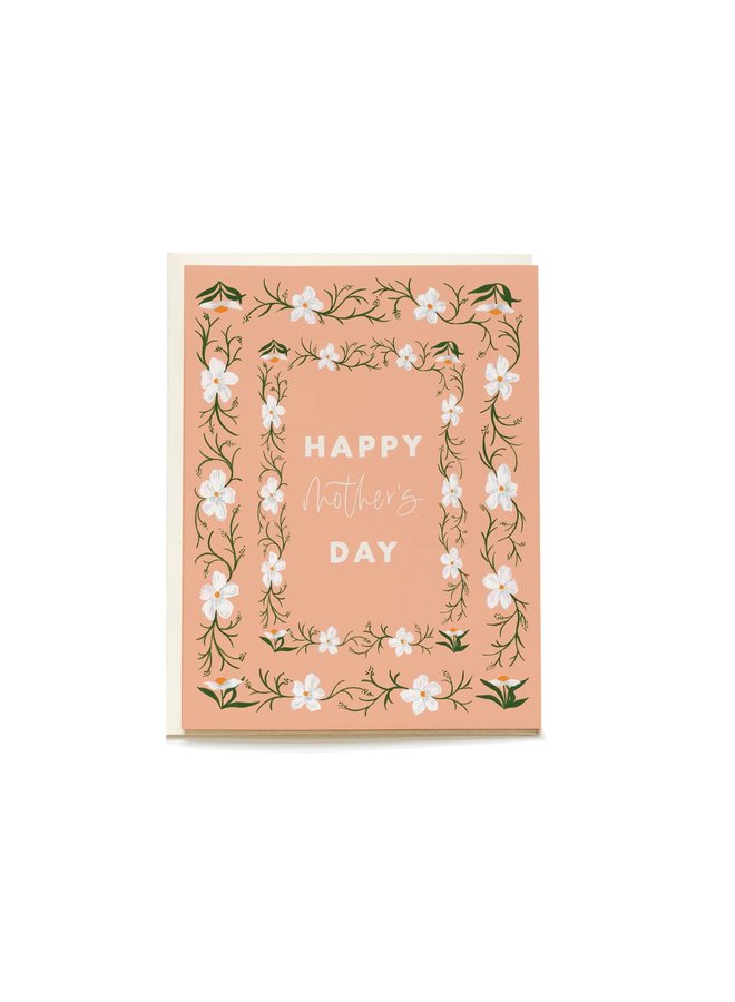 White Poppy Mother's Day Card