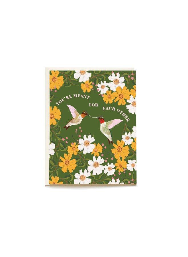 Hummingbird Wedding Card