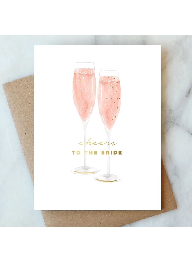 Bubbles For the Bride Card