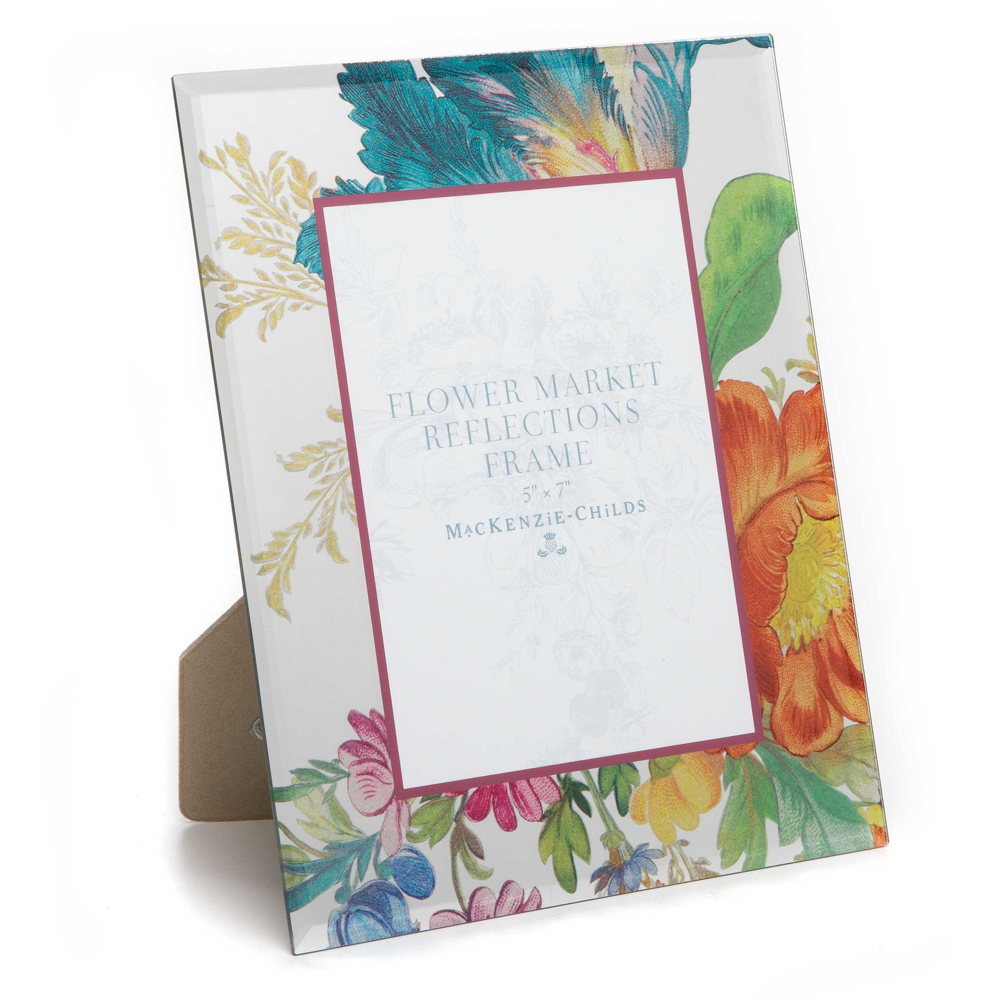 MacKenzie-Childs Flower Market Boutique Tissue Box Cover - White