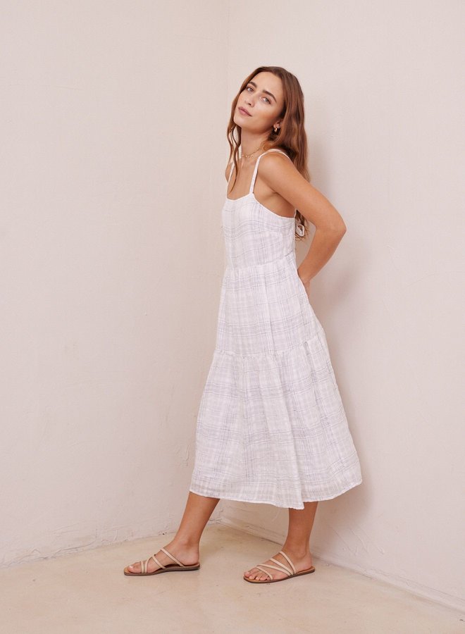 Tie Back Tiered Dress- Playa Sierna