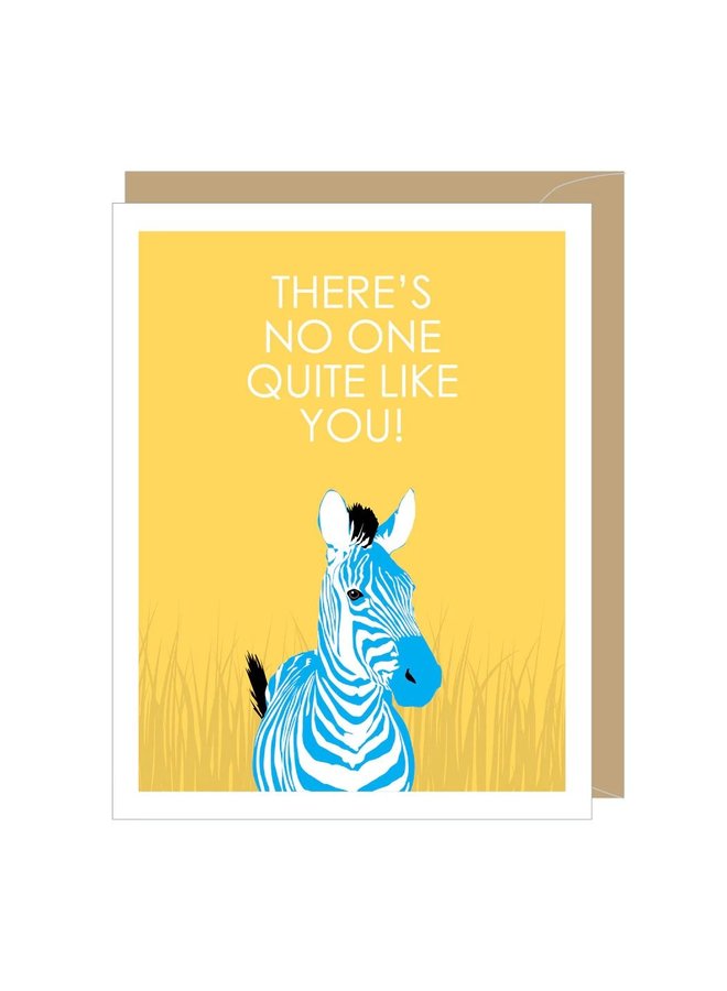 Zebra Birthday Card