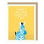 Zebra Birthday Card