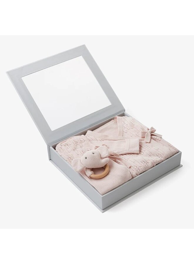 Blush Pink Baby Layette Set W. Box