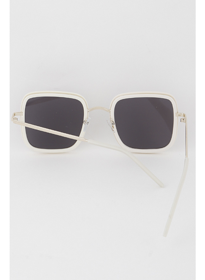 Square Tinted Full-Rim Sunglasses