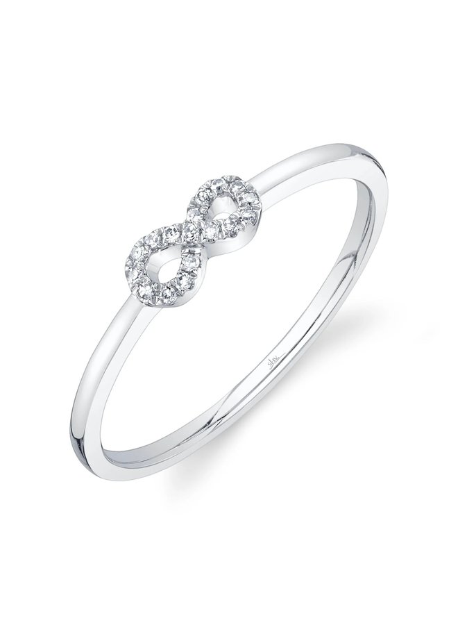 14KWG Diamond Infinity  Ring (0.04ct)