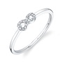 14KWG Diamond Infinity  Ring (0.04ct)