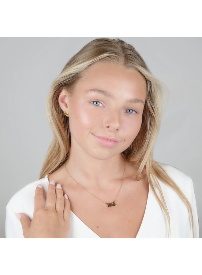 Michigan HAIL Necklace