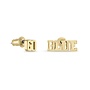 Michigan GO BLUE Script Stud Earrings