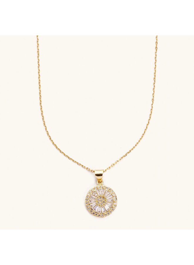 Antique Crystal Necklaces- Gold