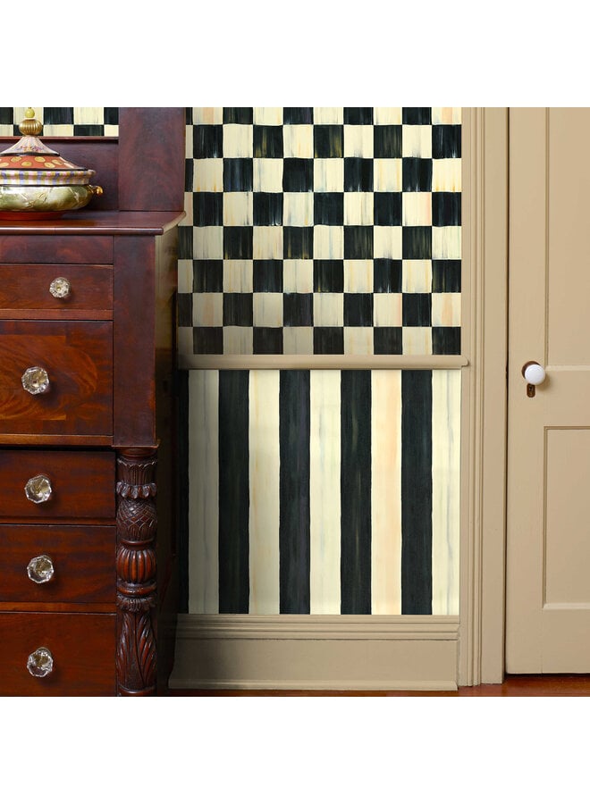 Courtly Stripe Wallpaper