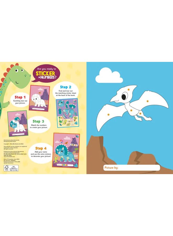 First Sticker Book Dinosaurs (First Sticker Books)