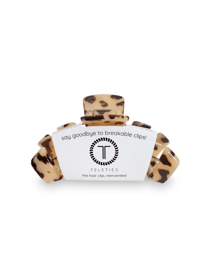 Classic Medium Clip- Blonde Tortoise