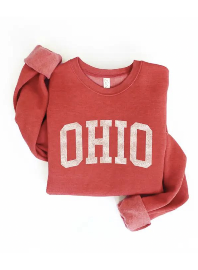 Ohio Red Graphic Sweatshirt
