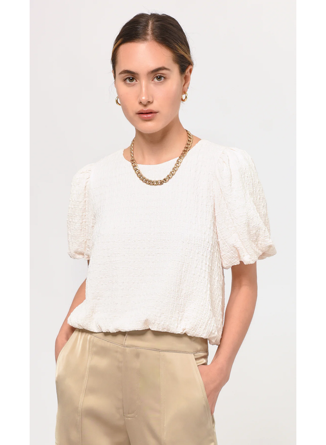 Bibiy GISELLE KNIT PUFF OP (WHITE)-