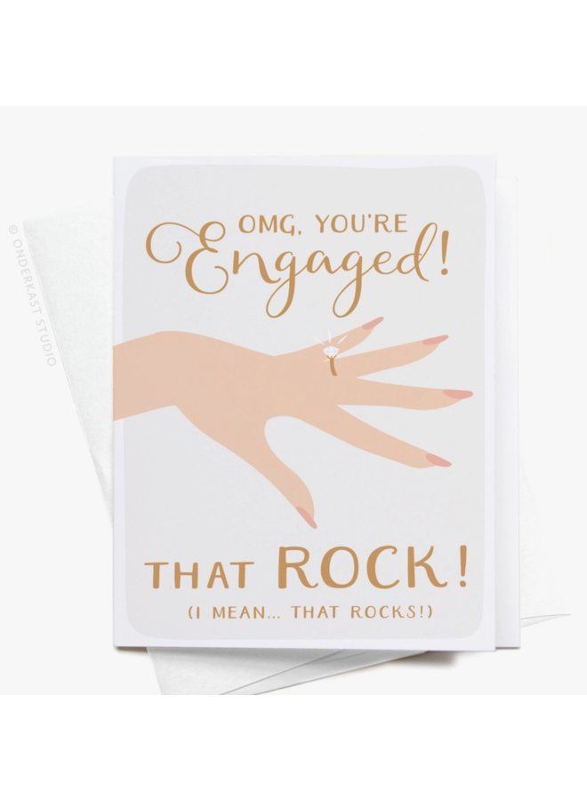 OMG You're Engaged! The Rock! Card