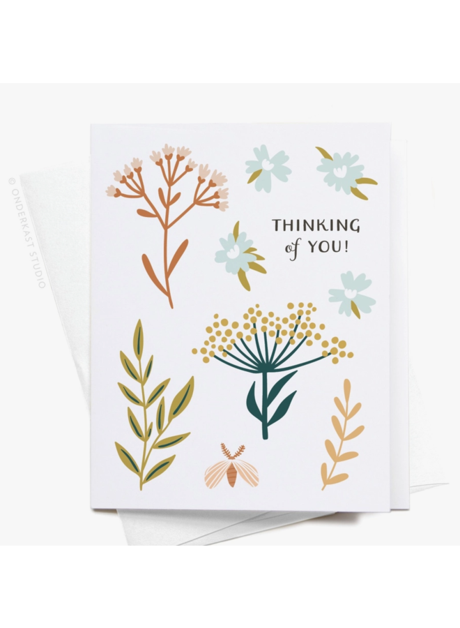 Thinking Of You Soft Florals Card