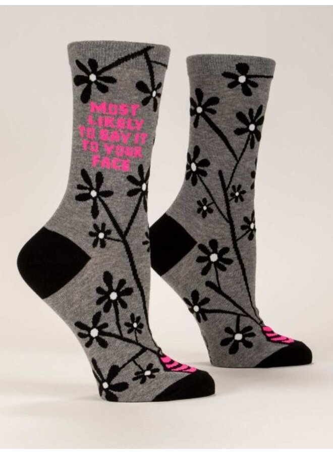 Women's Socks Say it Your Face