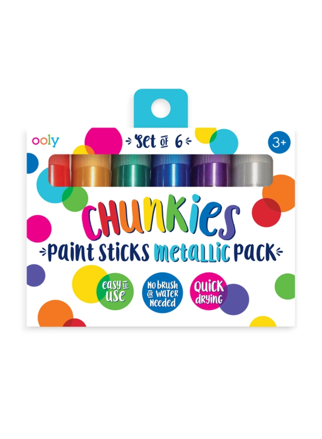 Chunkies Paint Sticks Metallic  Set of 6